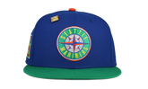 59FIFTY Seattle Mariners 40th Anniversary Patch Fitted Hat "Blue / Green" 123451295379