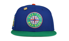 59FIFTY Seattle Mariners 40th Anniversary Patch Fitted Hat "Blue / Green" 123451295379