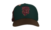 59FIFTY San Francisco Giants 1989 World Series Pinwheel Fitted Hat "Green Maroon" NE360