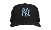 9FIFTY New York Yankees 1999 World Series A Frame Snapback Hat "Black / Ice Blue - Visor" NE258