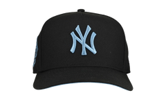 9FIFTY New York Yankees 1999 World Series A Frame Snapback Hat "Black / Ice Blue - Visor" NE258