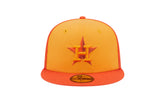 Houston Astros Tri-Tone Team 59FIFTY Fitted Hat "Orange" 60355909