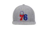 NBA Team Heather 2.0 Snapback Cap "Philadelphia 76ers - Grey Heather" HHSS3272 P76YYPPPGYHT