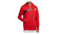 Sportswear Swoosh Semi Brushed Back Hoodie "Gym Red / Black" DD6011 657