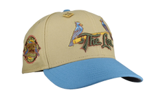 59FIFTY St Louis Cardinals 125th Anniversary Fitted Hat "Vegas Gold / Blue Metallic" NE381