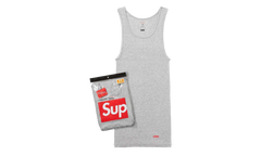 Hanes Tagless Tank Tops (3 Pack) "Heather Grey" SU26905