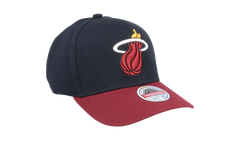 NBA Team 2 Tone 2.0 Stretch Snapback Cap "Miami Heat - Black / Red" HHSS3265 MHEYYPPPBKRD