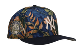 9FIFTY New York Yankees 100th Anniversary A Frame Snapback Hat "Leaves / Blue" NE289