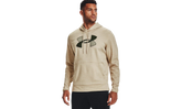 Armour Fleece Big Logo Hoodie "Khaki Base / Baroque Green" 1357085 289
