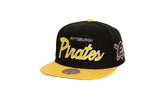 MLB Evergreen Script Snapback Cap "Pittsburgh Pirates - Yellow" HHSS7344 PPIYYPPPYELL