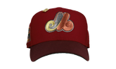 59FIFTY Montreal Expos Olympic Stadium Fitted Hat "Two-Tone Maroon" NE171