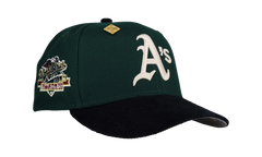 59FIFTY Oakland Athletics 1989 World Series Fitted Hat "Green / Navy - Corduroy Visor" NE343