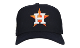 9FIFTY Houston Astros 2017 Team Color A Frame Snapback Hat "Black (Grey Brim)" NE474