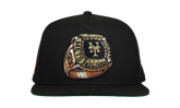 9FIFTY New York Mets A Frame Snapback Hat ""Rings"" NE177