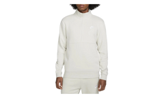 Sportswear Club Brushed-back 1/2 Zip Pullover "Light Bone / White" DD4732 073