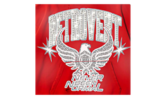 Rhinestone Never Been Normal Hoodie "Red" RET003