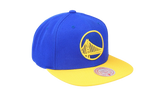 NBA Team 2 Tone 2.0 Snapback Cap "Golden State Warriors - Royal / Yellow" HHSS3264 GSWYYPPPRYYW