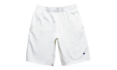 C-Life Reverse Weave Cut Off Shorts "White" 89597 045