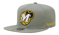 NBA Hardwood Classics Fitted Cap "Dallas Mavericks - Sunny Gray" 6HSFDX21134 DMAGREY