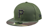 59FIFTY Pittsburgh Pirates Fitted Hat "Olive Camo" 70413903