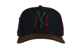 9FIFTY New York Yankees 1999 World Series Pinwheel A Frame Snapback Hat "Black / Green / Brown" NE262