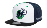 NBA TRI Cycle Fitted Cap "Dallas Mavericks - White / Black" 6HSFDX21127 DMAWHBK