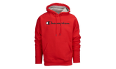 Powerblend Fleece Script Logo Hoodie "Red" GF89H Y067942WC
