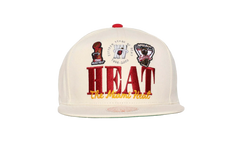 NBA Hardwood Classics Reframe Retro Snapback Cap "Miami Heat - Off White" HHSS5136 MHEYYPPPOFWH