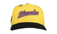 59FIFTY Milwaukee Brewers 1982 World Series Fitted Hat "Yellow / Black" NE162