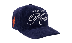 9TWENTY New York Mets Team Script Snapback Hat "Blue - Velvet" NE218
