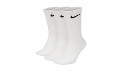 Everyday Lightweight Training Crew Socks (3 Pairs) "White / Black" SX7676 100