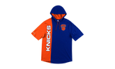 NBA Short Sleeve Split Hoodie "New York Knicks - Royal / Orange" HDSSAJ19008 NYKRYOR