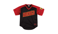NBA Final Seconds Mesh V-Neck Shirt "Houston Rockets - Black" BA87OQ HRO K JXZ