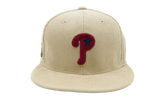 MLB Team Cord Fitted Phillies 2004 Cap "Cream" 6HSF1838 PPH04PPPCREA