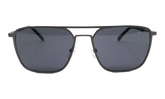 Rectangle Sunglasses "Matte Silver" L194S-033