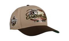 9FIFTY New York Yankees 1998 World Series Champs A Frame Snapback Hat "Tan" NE244