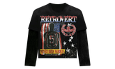 USA Longsleeve Thermal Shirt "Black" RET017