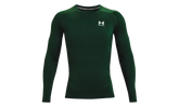 HeatGear Compression Long Sleeve "Forest Green / White" 1361524 301