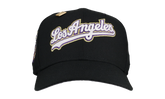 59FIFTY Los Angeles Dodgers "GLOWtani" Fitted Hat "Black / Gold / Purple" 123451301145