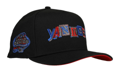 9FIFTY New York Yankees 2003 World Series A Frame Snapback Hat "Black / Metallic" NE268