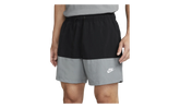Club Woven Color-Blocked Shorts "Black / Smoke Grey / White" FB7811 010