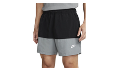 Club Woven Color-Blocked Shorts "Black / Smoke Grey / White" FB7811 010