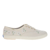 Champion Canvas Floral Embroidery Lace Up Sneakers