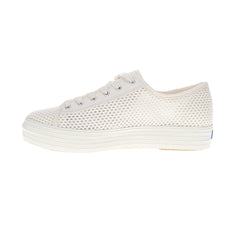 Triple Kick Cotton Mesh Lace Up Sneakers
