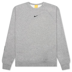 Nocta NRG CS Fleece Crew - Dark Grey Heather/Black