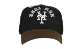 59FIFTY New York Mets 50th Anniversary Upside Down Script Fitted Hat "Black / Brown" NE198
