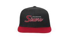 NBA Hardwood Classics Script 2.0 Snapback Cap "Philadelphia 76ers - Black" HHSS3282 P76YYPPPBLCK