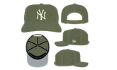 19TWENTY New York Yankees Snapback Hat "Olive Nylon" NE324