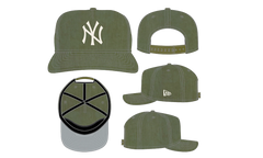 19TWENTY New York Yankees Snapback Hat "Olive Nylon" NE324