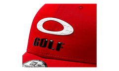 9FORTY OAKLEY x New Era Heather New Era Stripe Golf Snapback Hat "Red Line" 912145LDS 465